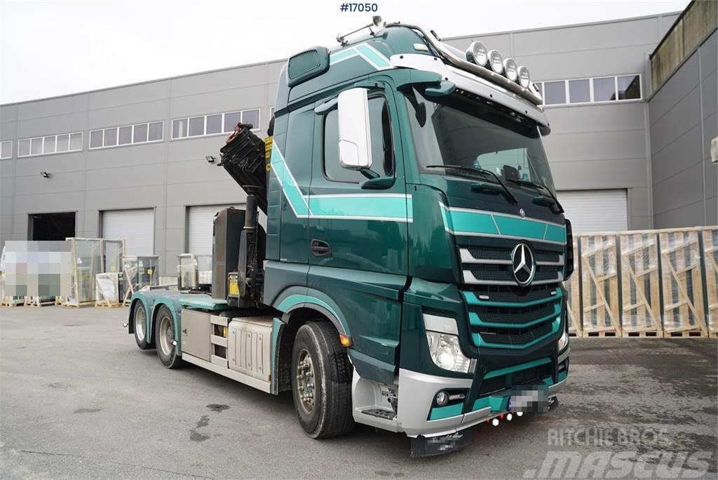 Mercedes-Benz Actros 2663 with 23t/m crane. Well equipped Żurawie samochodowe