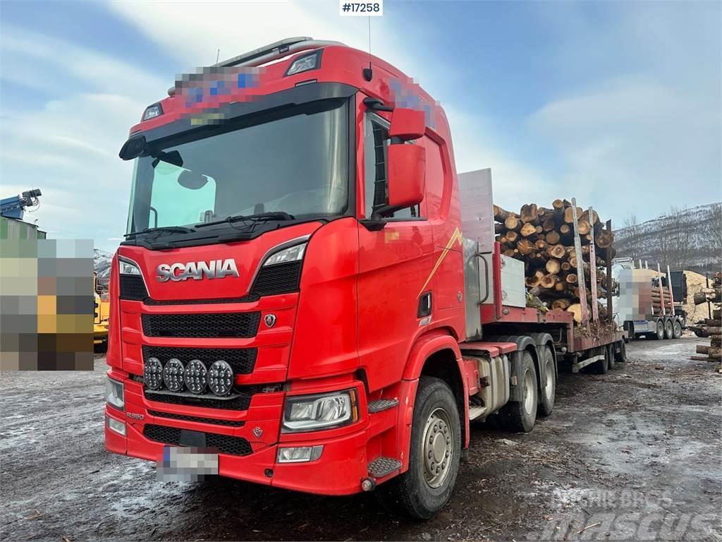 Scania R650 6x4 Tractor w/ Istrail Trailer. WATCH VIDEO Ciągniki siodłowe
