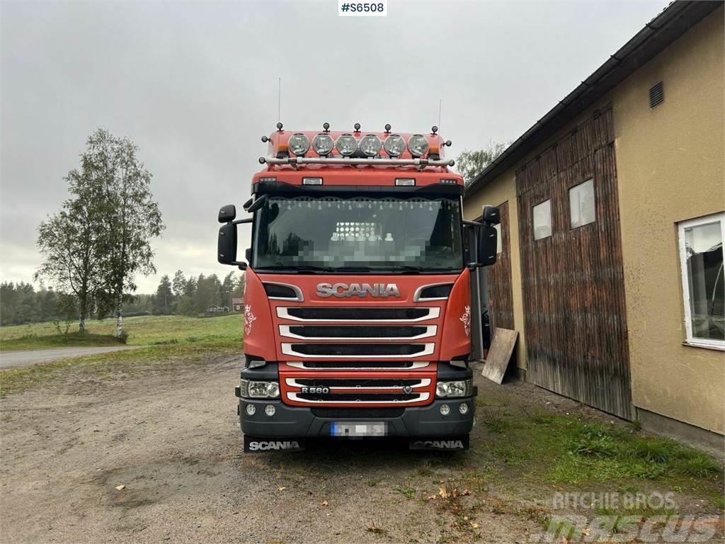 Scania R560 Timber Truck with trailer and crane Samochody do przewozu drewna