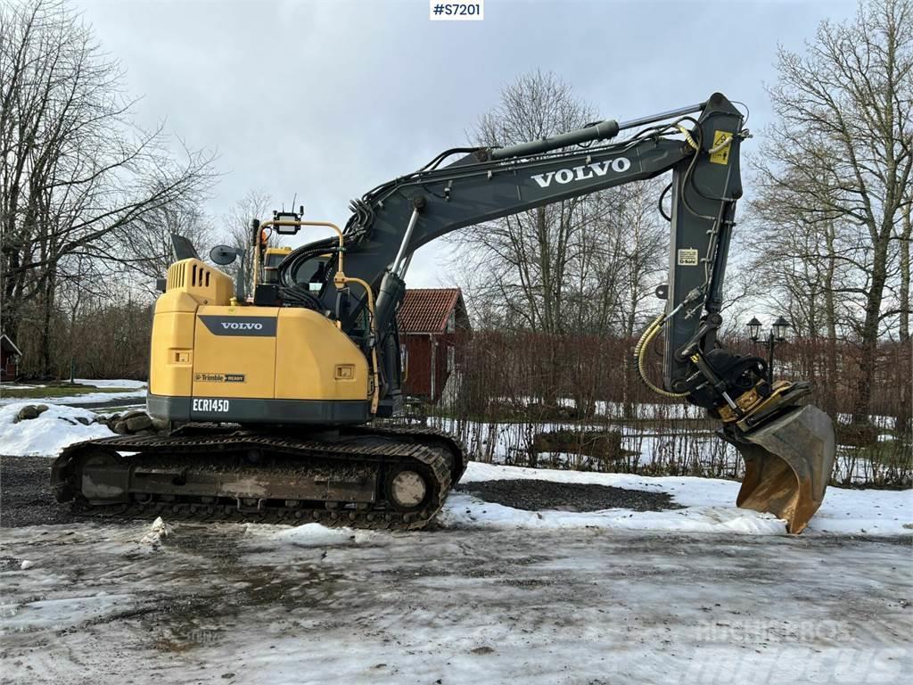 Volvo ECR145D Excavator with Engcon tiltrotator and grip Koparki gąsienicowe