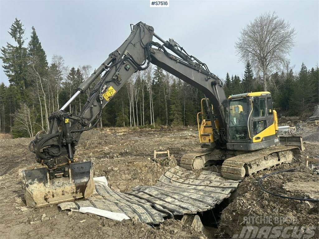 Volvo ECR145DL Crawler excavator with rotor and buckets Koparki gąsienicowe
