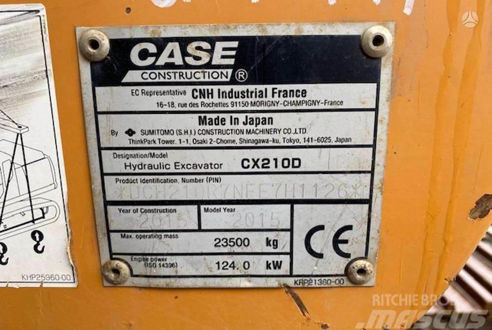 CASE CX210 D garantija 300val Koparki gąsienicowe