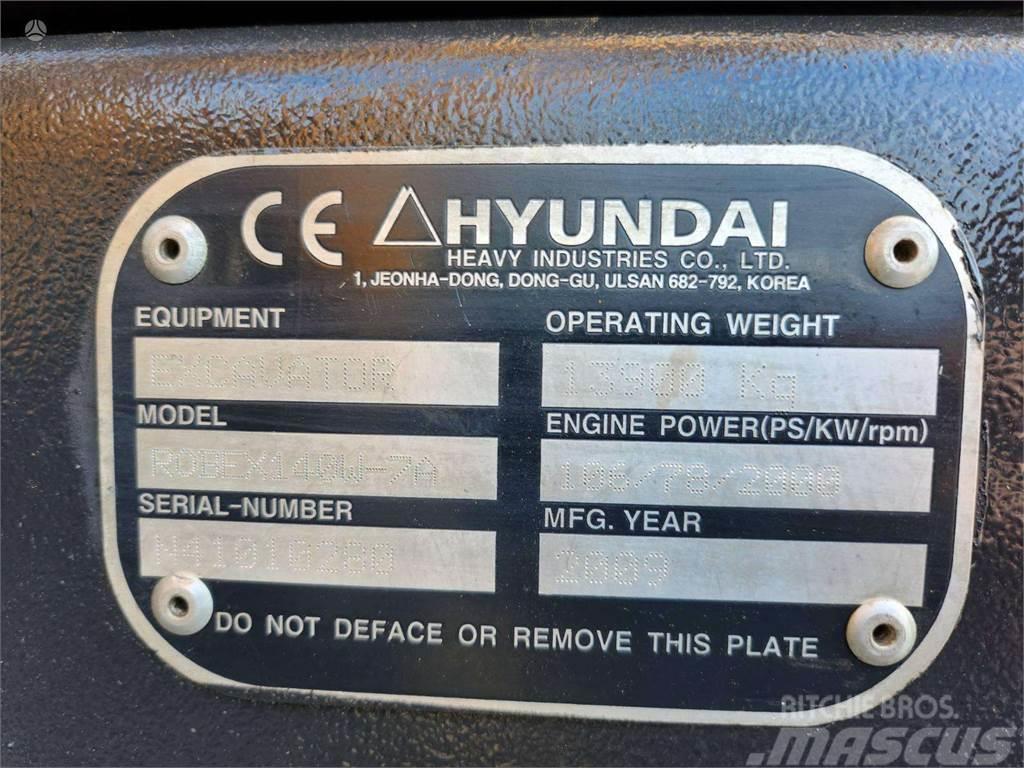 Hyundai Robex 140W-7A ROTOTILTAS + KAU Koparki gąsienicowe