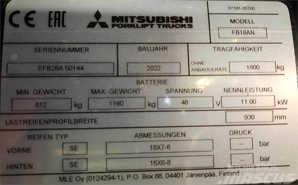 Mitsubishi FB18AN Wózki elektryczne
