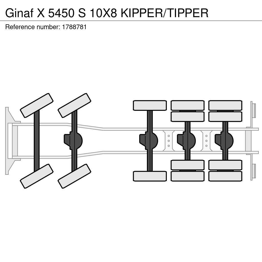 Ginaf X 5450 S 10X8 KIPPER/TIPPER Wywrotki