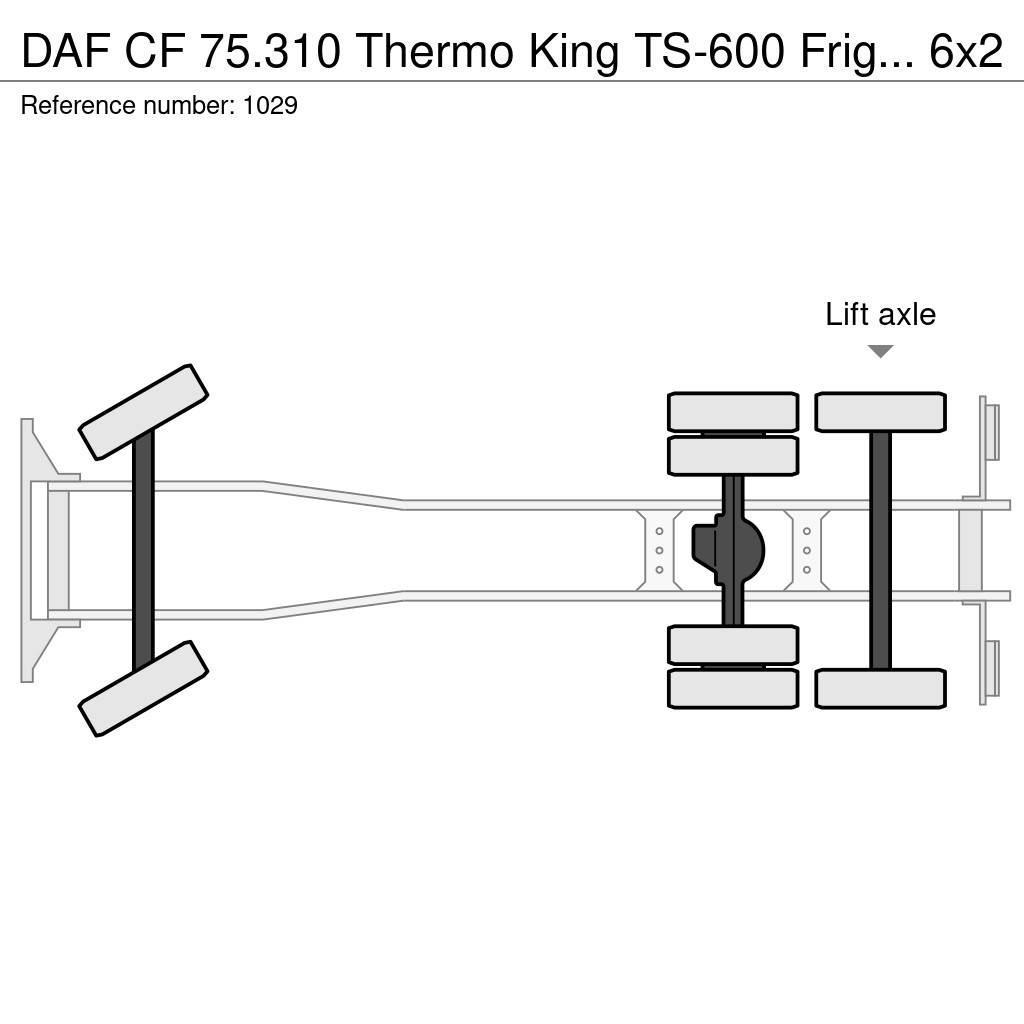 DAF CF 75.310 Thermo King TS-600 Frigo 6x2 Manuel Gear Chłodnie samochodowe