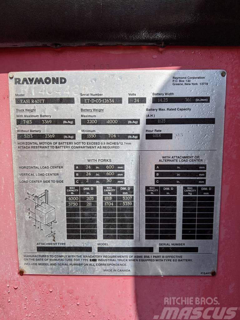 Raymond R40TT Wózki elektryczne