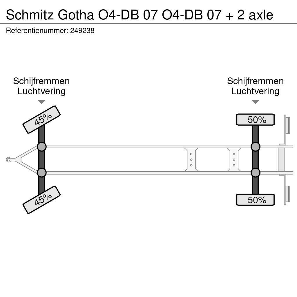Schmitz Cargobull Gotha O4-DB 07 O4-DB 07 + 2 axle Przyczepy firanki