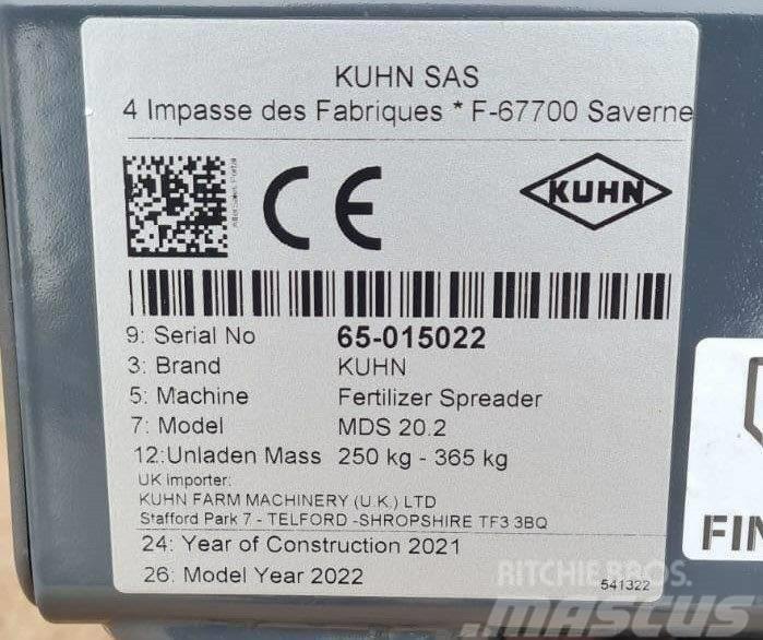 Kuhn MDS 20.2 Broadcaster Rozrzutnik nawozów mineralnych