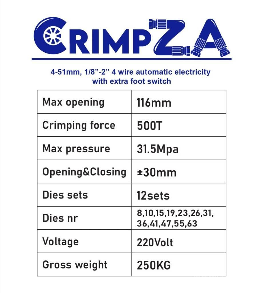  CrimpZA Crimping, Skiving, Cutting Equipment 12v/2 Pozostały sprzęt budowlany