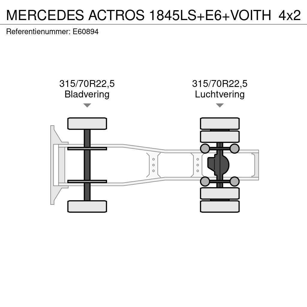 Mercedes-Benz ACTROS 1845LS+E6+VOITH Ciągniki siodłowe