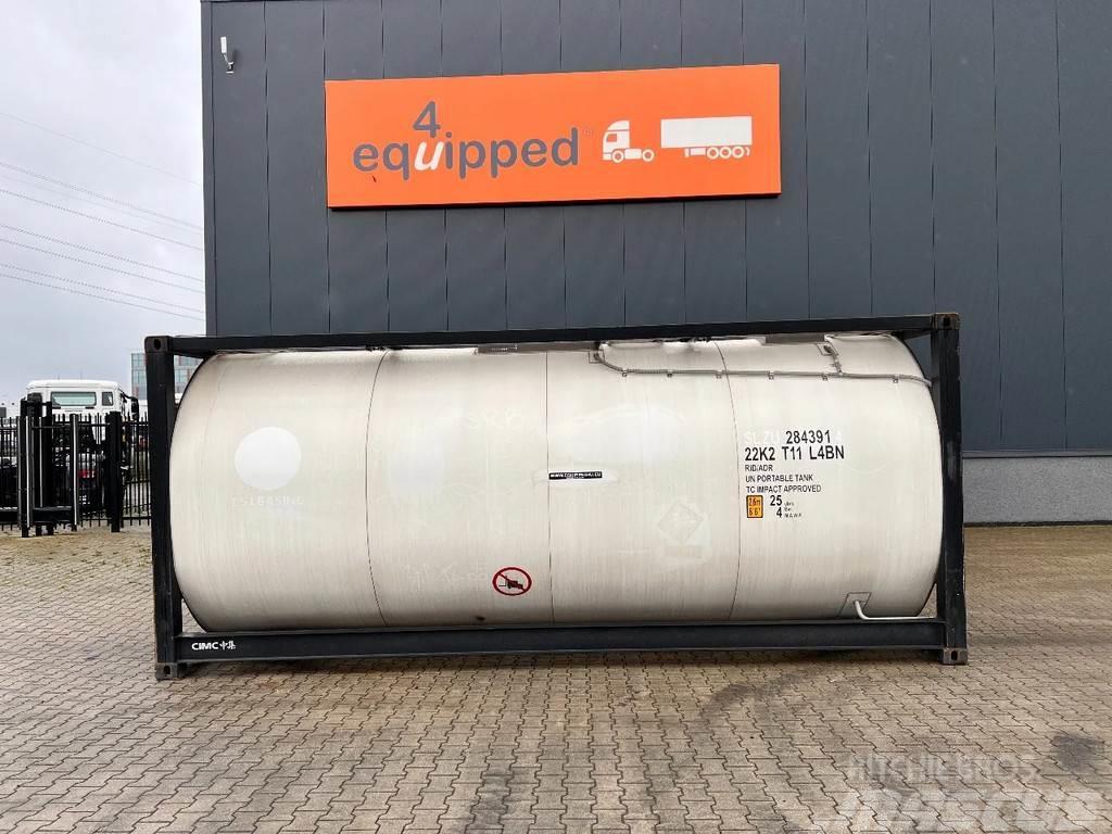 CIMC tankcontainers TOP: ONE WAY/NEW 20FT ISO tankconta Kontenery cysterny