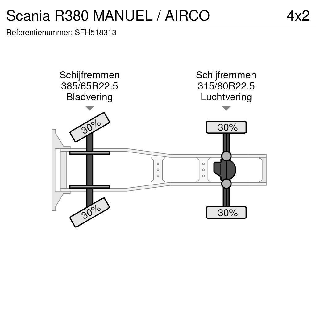 Scania R380 MANUEL / AIRCO Ciągniki siodłowe