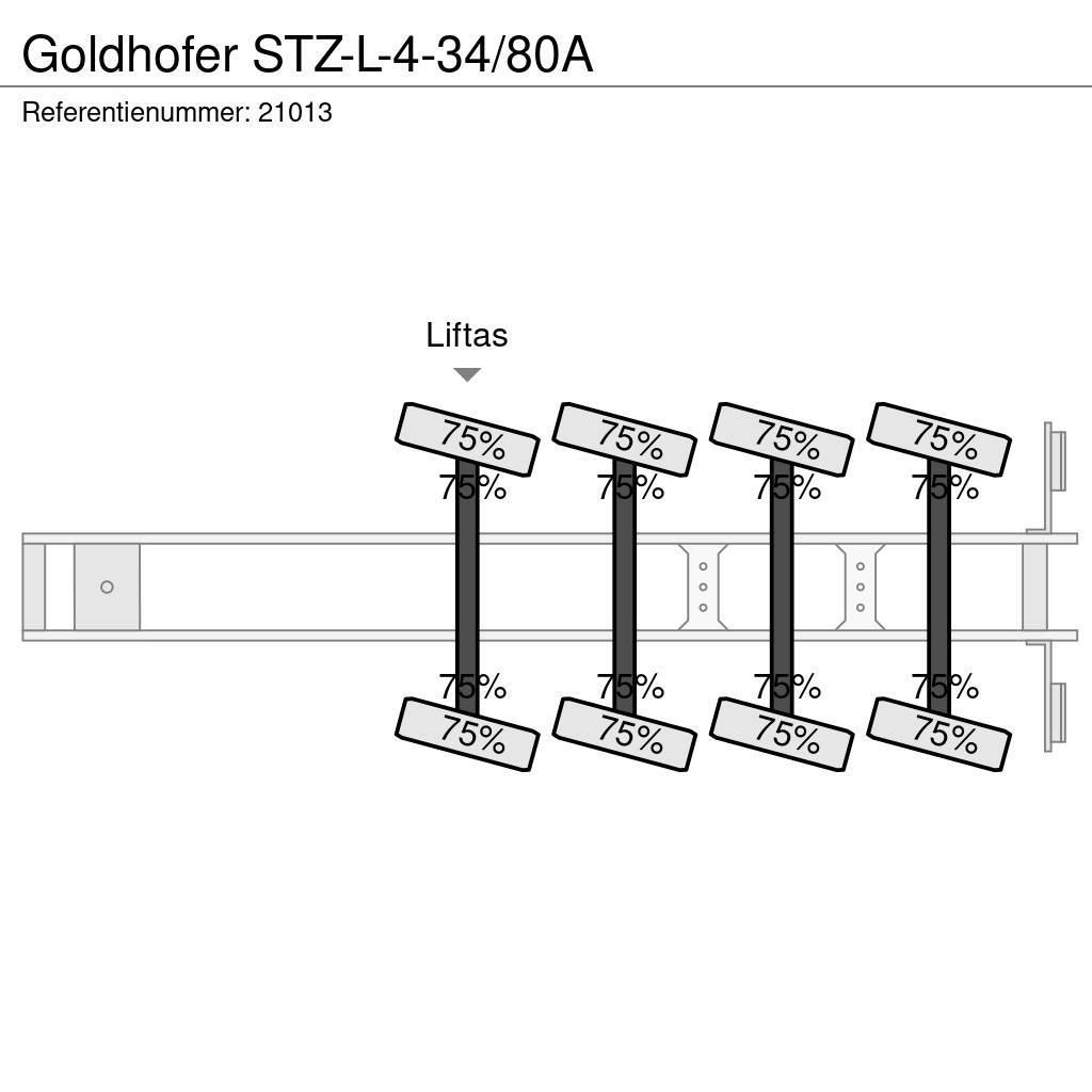 Goldhofer STZ-L-4-34/80A Naczepy niskopodłogowe