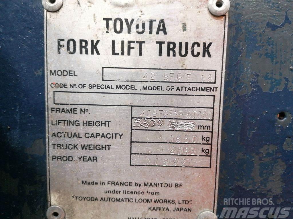 Toyota 42-5FGF18 Wózki LPG