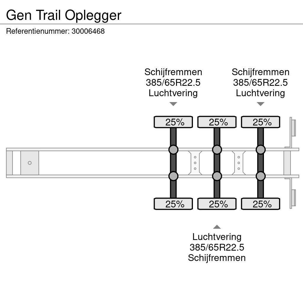  GEN TRAIL Oplegger Platformy / Naczepy z otwieranymi burtami