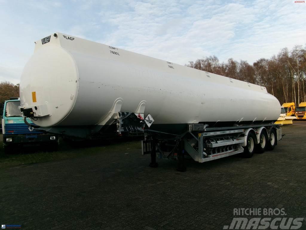 LAG Fuel tank alu 45.2 m3 / 6 comp + pump Naczepy cysterna