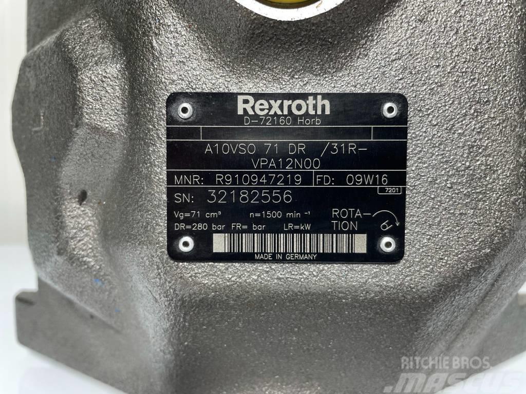 Rexroth A10VSO71DR Hydraulika