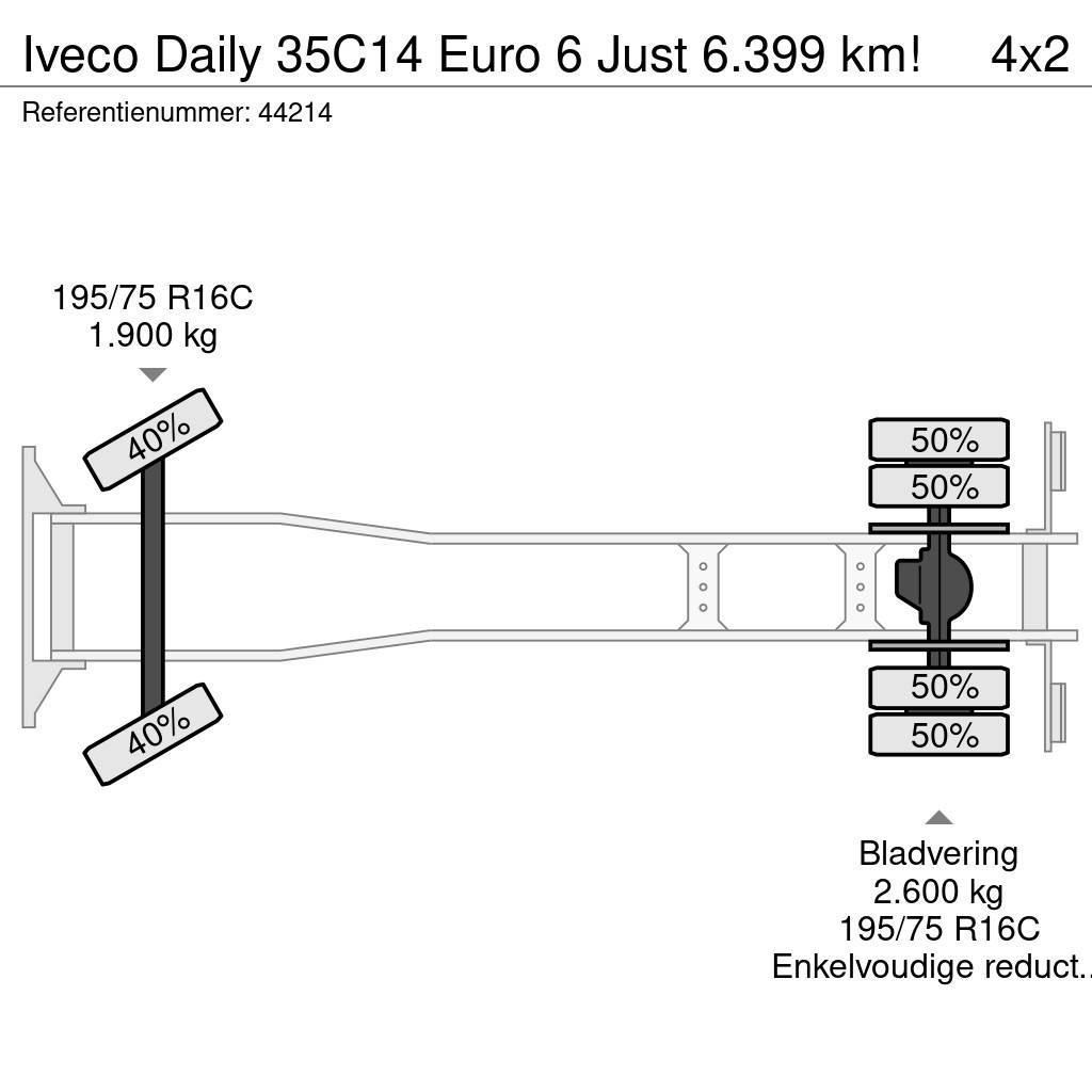 Iveco Daily 35C14 Euro 6 Just 6.399 km! Samochody ciężarowe ze skrzynią zamkniętą