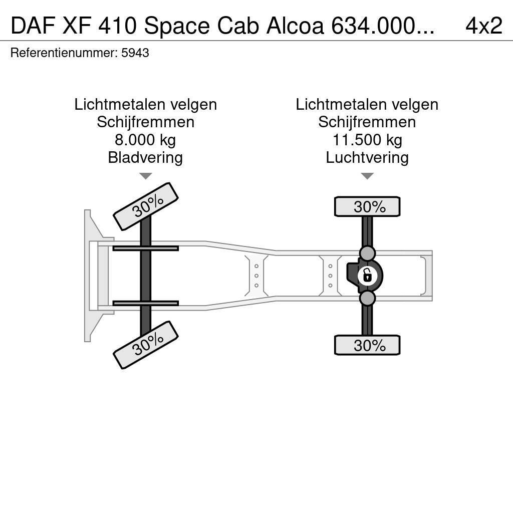 DAF XF 410 Space Cab Alcoa 634.000KM NEW ad-blue pump Ciągniki siodłowe