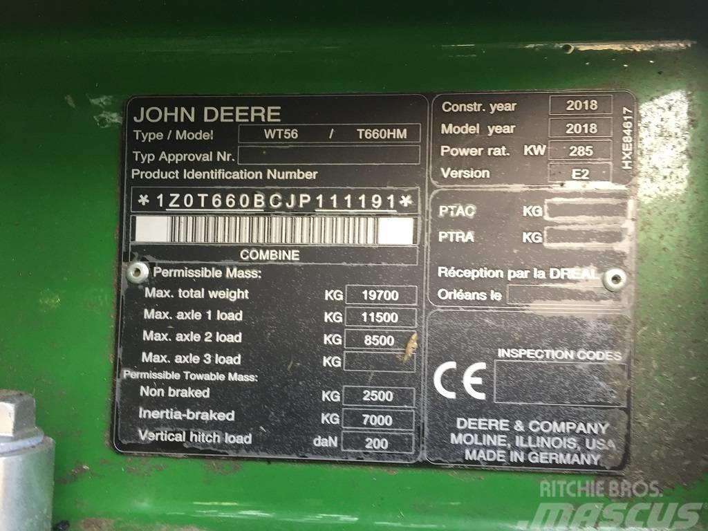 John Deere T 660 Kombajny zbożowe