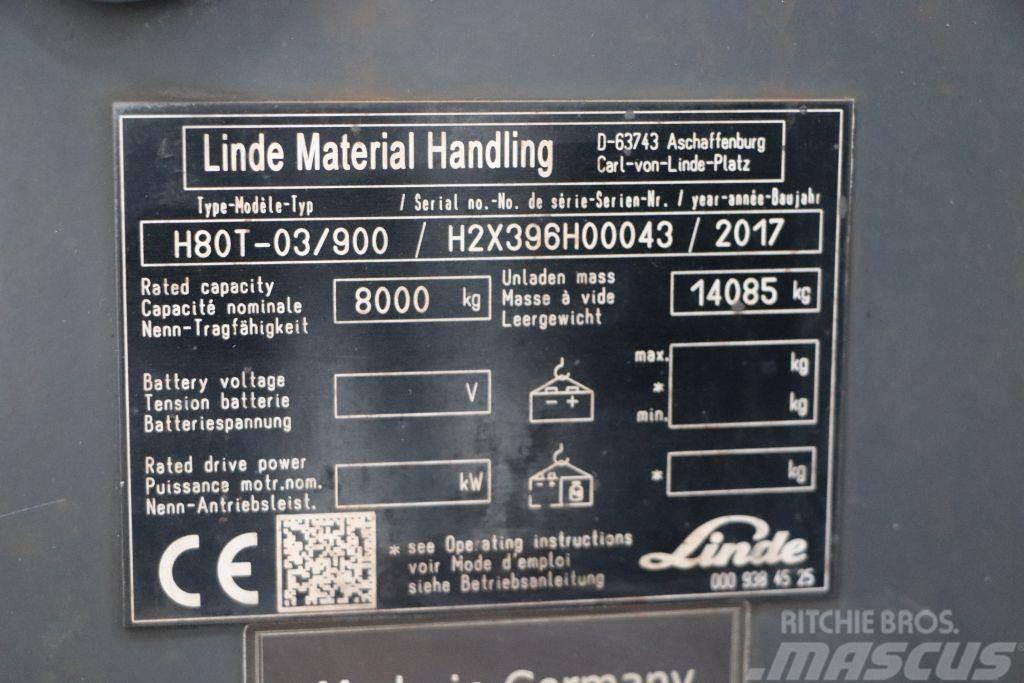 Linde H80T-03/900 Wózki LPG