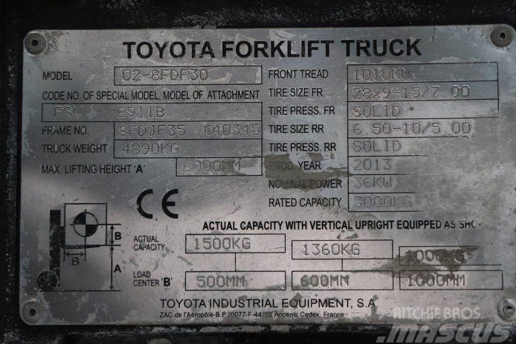 Toyota 02-8FDF30 Wózki Diesla