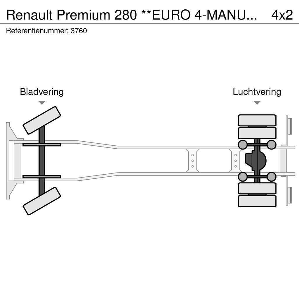 Renault Premium 280 **EURO 4-MANUAL GEARBOX** Ciężarówki typu Platforma / Skrzynia