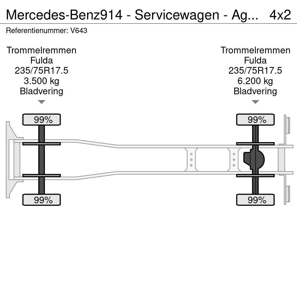 Mercedes-Benz 914 - Servicewagen - Agregaat 440 uur - 31.565km - Wozy strażackie