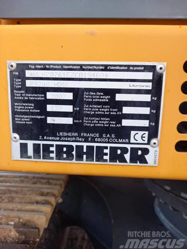 Liebherr R 924 B HD S L LITROIC Koparki gąsienicowe