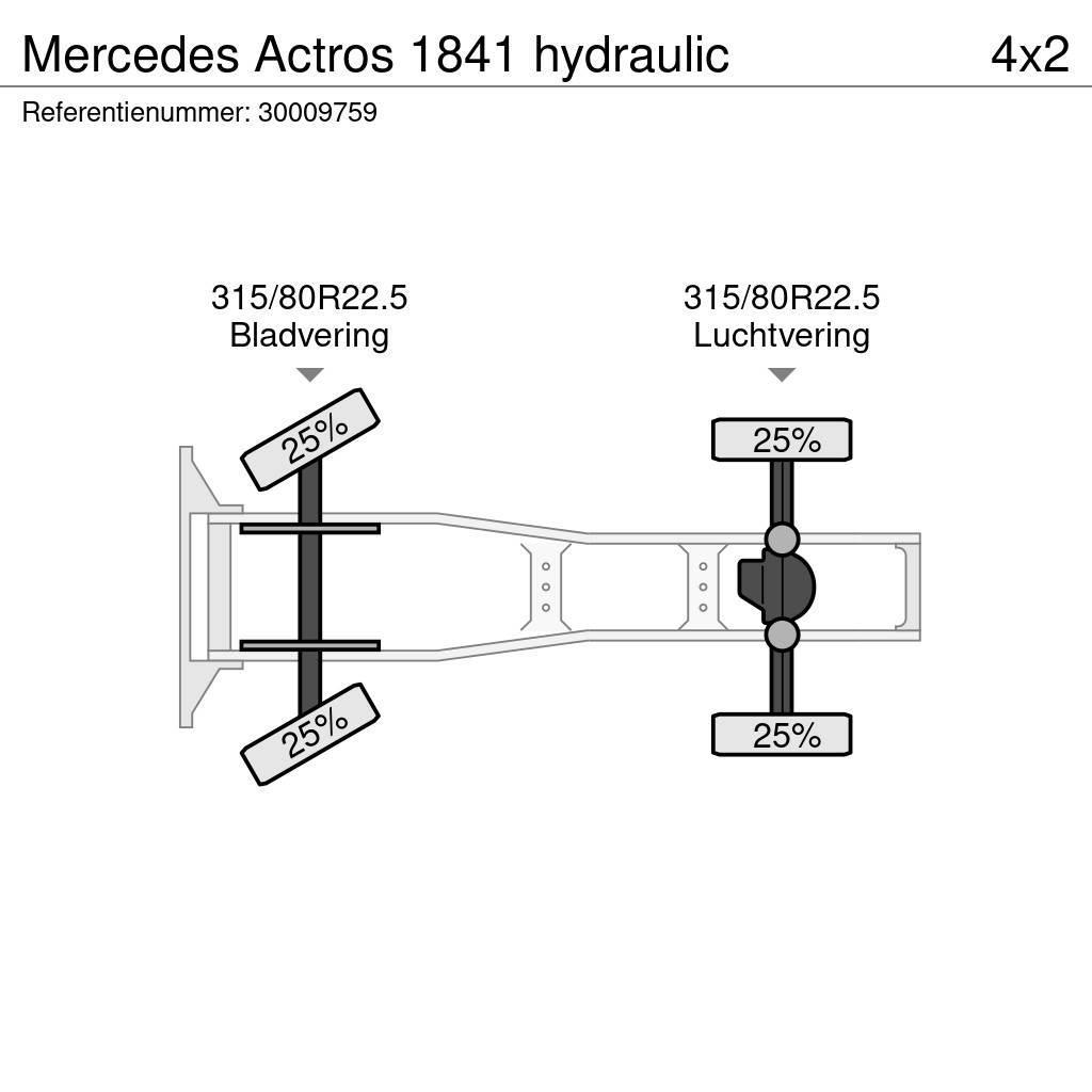 Mercedes-Benz Actros 1841 hydraulic Ciągniki siodłowe