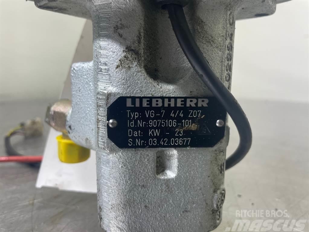 Liebherr A316-9075106/9200621-Servo valve/Servoventil Hydraulika