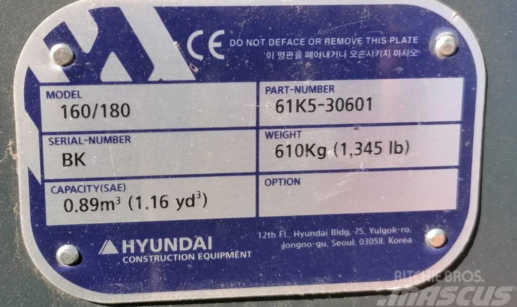 Hyundai 0.89m3_HX180 Łyżki do ładowarek