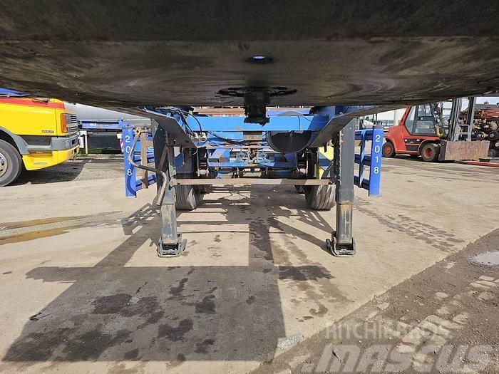 Renders 2 axle | 20 ft| steel suspension | Bpw drum. Naczepy do transportu kontenerów