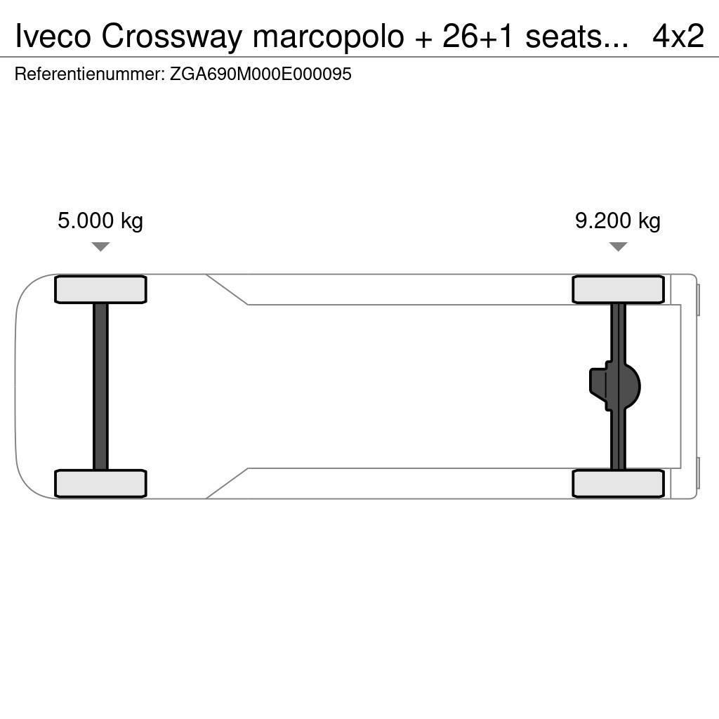 Iveco Crossway marcopolo + 26+1 seats TUV 10-24! FULL OP Autokary turystyczne
