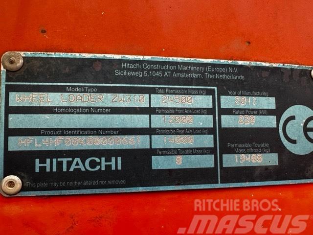 Hitachi ZW 310 PARTS ONLY Ładowarki kołowe
