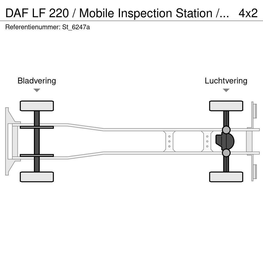 DAF LF 220 / Mobile Inspection Station / APK / TUV / M Ciężarówki typu Platforma / Skrzynia