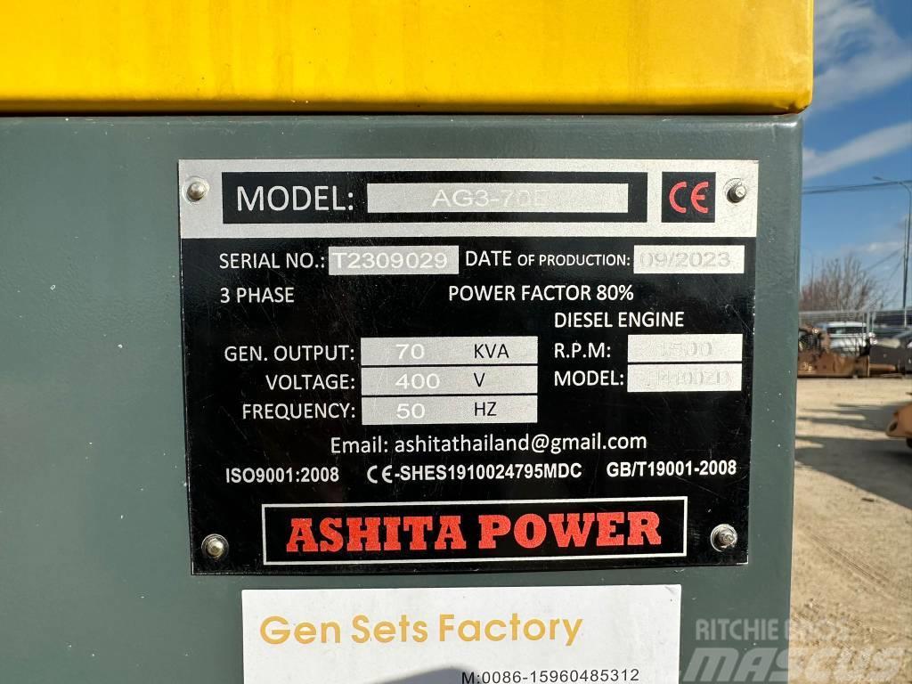 Ashita AG3-70E Agregaty prądotwórcze Diesla