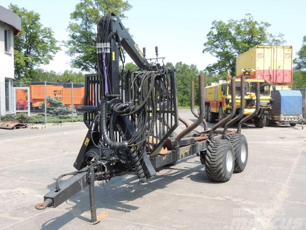  Performa W2/8/B , Wózek przyczepa do traktora z HD Przyczepy do przewozu drewna