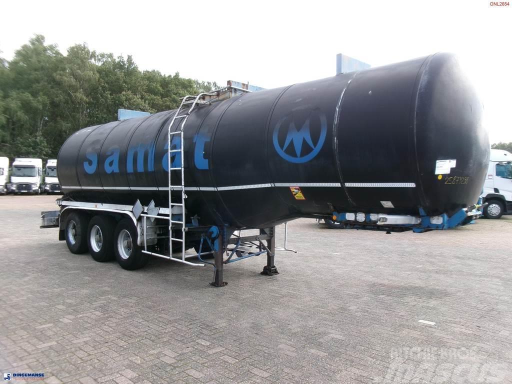 Fruehauf Bitumen tank inox 31 m3 / 1 comp + mixer & engine Naczepy cysterna