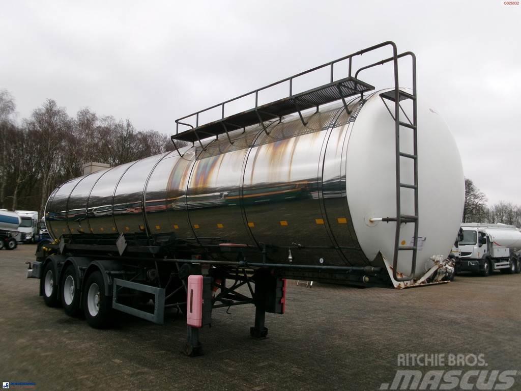Metalovouga Bitumen / heavy oil tank inox 26.9 m3 / 1 comp Naczepy cysterna