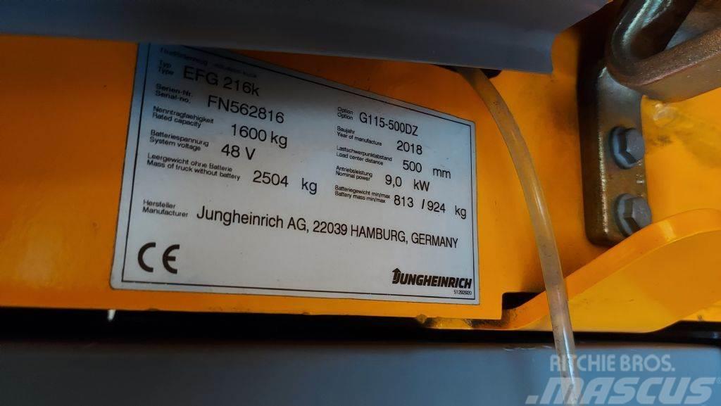 Jungheinrich EFG 216 K // SS // ZV // Duplex // HH 5000mm Wózki elektryczne