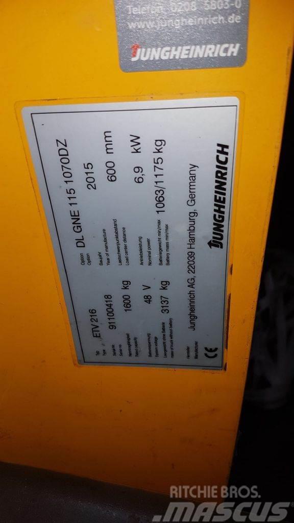 Jungheinrich ETV 216 10700 mm HH Wózki widłowe wysokiego składowania