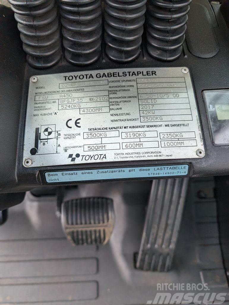 Toyota 8FGJF35 // Triplex // containerfähig Wózki LPG