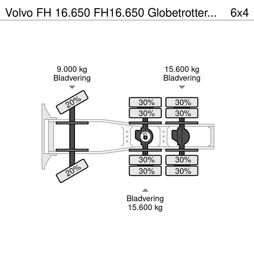 Volvo FH 16.650 FH16.650 Globetrotter EU6 VEB 200Ton Ciągniki siodłowe