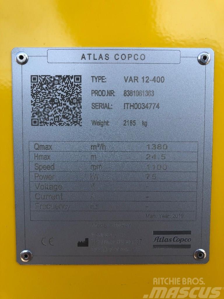 Atlas Copco VAR 12-400 Pompy wodne