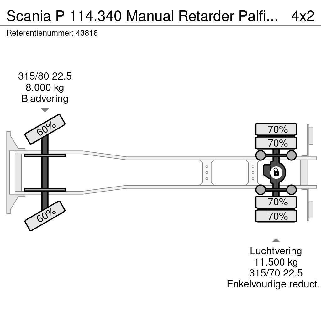 Scania P 114.340 Manual Retarder Palfinger 9,5 Tonmeter l Żurawie szosowo-terenowe