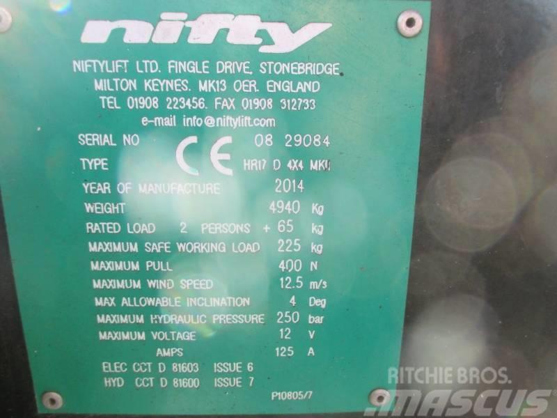 Niftylift HR 17 D 4x4 Podnośniki przegubowe