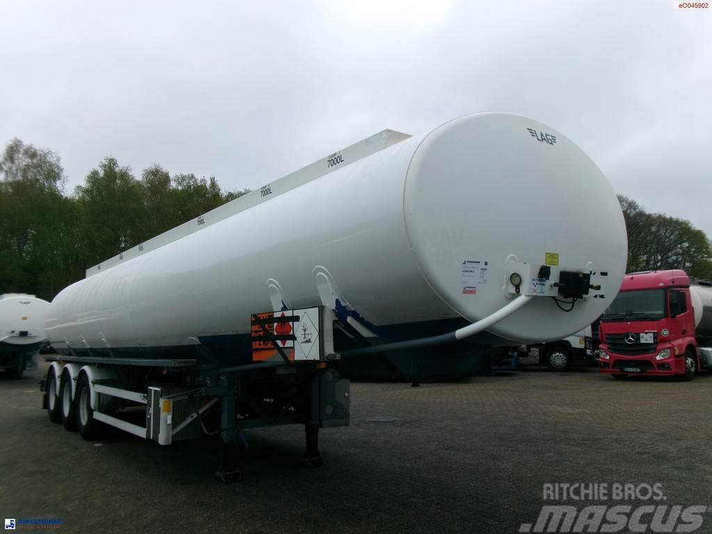LAG Fuel tank alu 42 m3 / 6 comp + pump Naczepy cysterna