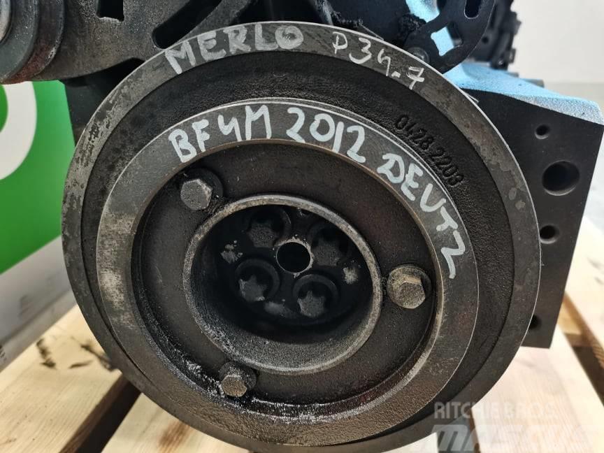 Merlo P 34.7 {Deutz BF4M 2012}pulley wheel Silniki
